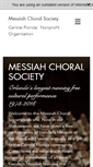 Mobile Screenshot of messiahchoralsociety.org